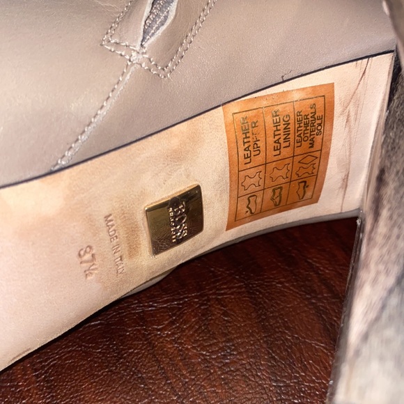 Hugo Boss Taupe Leather Boots - Picture 6 of 8